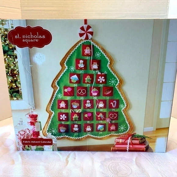 New Advent Calendar St Nicholas Square hanging countdown Christmas tree